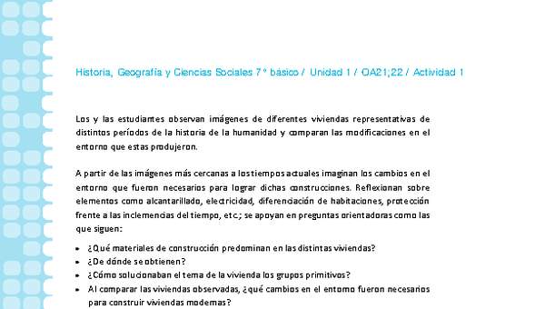 Historia 7° básico-Unidad 1-OA21;22-Actividad 1 Historia 7° básico-Unidad 1-OA21;22-Actividad 1