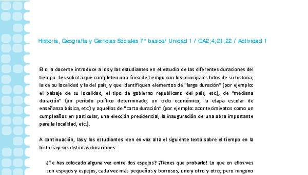 Historia 7° básico-Unidad 1-OA2;4;21;22-Actividad 1 Historia 7° básico-Unidad 1-OA2;4;21;22-Actividad 1
