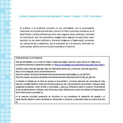 Historia 8° básico-Unidad 1-OA1-Actividad 1 Historia 8° básico-Unidad 1-OA1-Actividad 1