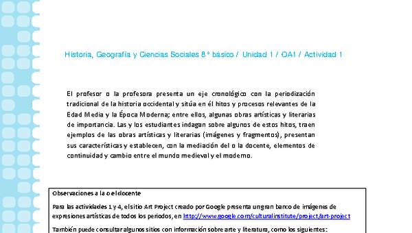 Historia 8° básico-Unidad 1-OA1-Actividad 1 Historia 8° básico-Unidad 1-OA1-Actividad 1