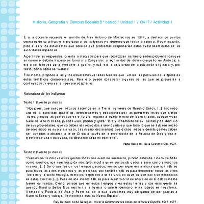 Historia 8° básico-Unidad 1-OA17-Actividad 1 Historia 8° básico-Unidad 1-OA17-Actividad 1