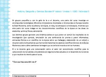 Historia 8° básico-Unidad 1-OA2-Actividad 5 Historia 8° básico-Unidad 1-OA2-Actividad 5
