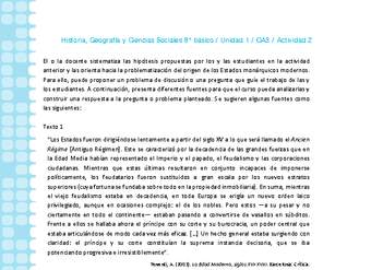 Historia 8° básico-Unidad 1-OA3-Actividad 2 Historia 8° básico-Unidad 1-OA3-Actividad 2