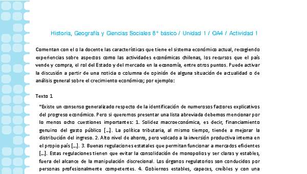 Historia 8° básico-Unidad 1-OA4-Actividad 1 Historia 8° básico-Unidad 1-OA4-Actividad 1