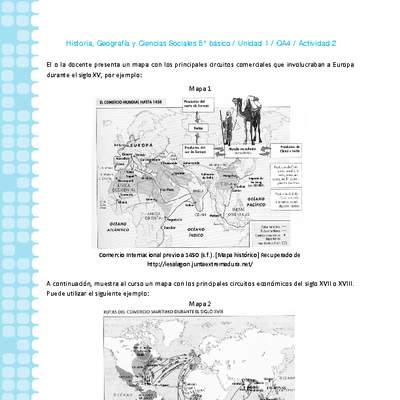 Historia 8° básico-Unidad 1-OA4-Actividad 2 Historia 8° básico-Unidad 1-OA4-Actividad 2