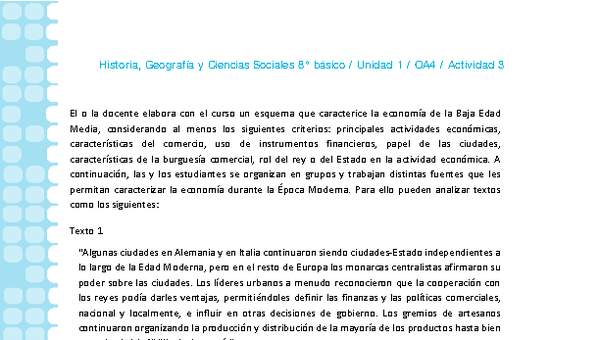 Historia 8° básico-Unidad 1-OA4-Actividad 3 Historia 8° básico-Unidad 1-OA4-Actividad 3