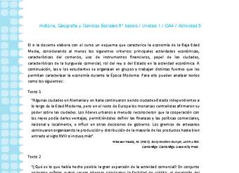Historia 8° básico-Unidad 1-OA4-Actividad 3 Historia 8° básico-Unidad 1-OA4-Actividad 3
