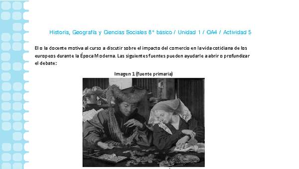 Historia 8° básico-Unidad 1-OA4-Actividad 5 Historia 8° básico-Unidad 1-OA4-Actividad 5