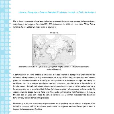 Historia 8° básico-Unidad 1-OA5-Actividad 1 Historia 8° básico-Unidad 1-OA5-Actividad 1