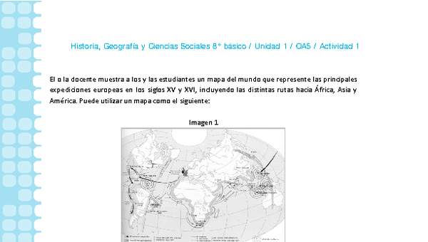 Historia 8° básico-Unidad 1-OA5-Actividad 1 Historia 8° básico-Unidad 1-OA5-Actividad 1
