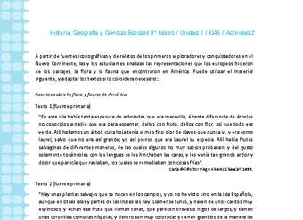 Historia 8° básico-Unidad 1-OA5-Actividad 2 Historia 8° básico-Unidad 1-OA5-Actividad 2