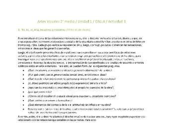 Artes Visuales 2 medio-Unidad 1-OA1;4-Actividad 3 Artes Visuales 2 medio-Unidad 1-OA1;4-Actividad 3