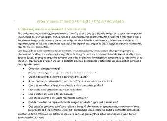 Artes Visuales 2 medio-Unidad 1-OA1;4-Actividad 5 Artes Visuales 2 medio-Unidad 1-OA1;4-Actividad 5