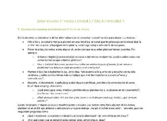 Artes Visuales 2 medio-Unidad 1-OA1;4-Actividad 7 Artes Visuales 2 medio-Unidad 1-OA1;4-Actividad 7