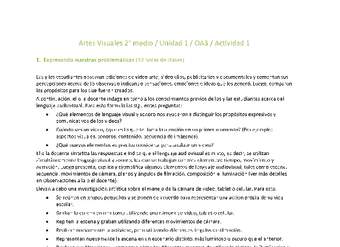 Artes Visuales 2 medio-Unidad 1-OA3-Actividad 1 Artes Visuales 2 medio-Unidad 1-OA3-Actividad 1