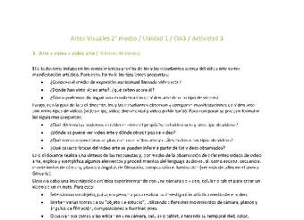 Artes Visuales 2 medio-Unidad 1-OA3-Actividad 3 Artes Visuales 2 medio-Unidad 1-OA3-Actividad 3