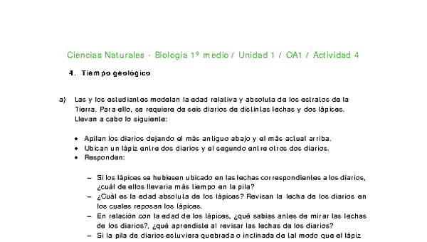 Ciencias Naturales 1 medio-Unidad 1-OA1-Actividad 4 Ciencias Naturales 1 medio-Unidad 1-OA1-Actividad 4