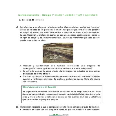 Ciencias Naturales 1 medio-Unidad 1-OA1-Actividad 5 Ciencias Naturales 1 medio-Unidad 1-OA1-Actividad 5