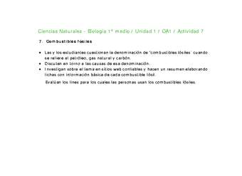 Ciencias Naturales 1 medio-Unidad 1-OA1-Actividad 7 Ciencias Naturales 1 medio-Unidad 1-OA1-Actividad 7