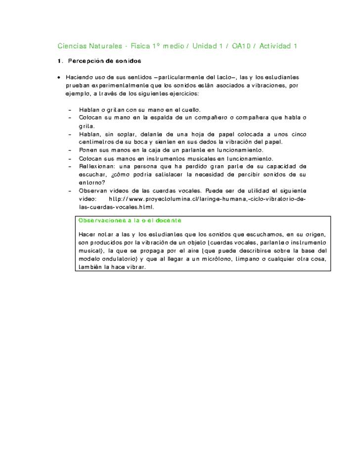 Ciencias Naturales 1 medio-Unidad 1-OA10-Actividad 1 Ciencias Naturales 1 medio-Unidad 1-OA10-Actividad 1