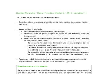 Ciencias Naturales 1 medio-Unidad 1-OA10-Actividad 11 Ciencias Naturales 1 medio-Unidad 1-OA10-Actividad 11