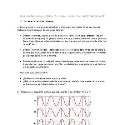 Ciencias Naturales 1 medio-Unidad 1-OA10-Actividad 2 Ciencias Naturales 1 medio-Unidad 1-OA10-Actividad 2