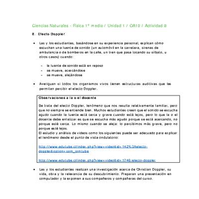Ciencias Naturales 1 medio-Unidad 1-OA10-Actividad 8 Ciencias Naturales 1 medio-Unidad 1-OA10-Actividad 8