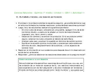 Ciencias Naturales 1 medio-Unidad 1-OA17-Actividad 11 Ciencias Naturales 1 medio-Unidad 1-OA17-Actividad 11