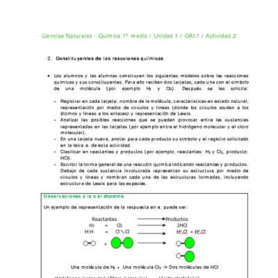 Ciencias Naturales 1 medio-Unidad 1-OA17-Actividad 2 Ciencias Naturales 1 medio-Unidad 1-OA17-Actividad 2