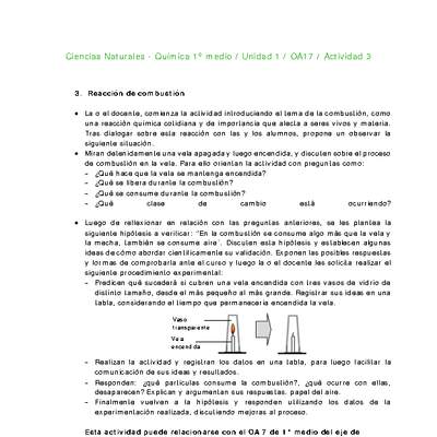 Ciencias Naturales 1 medio-Unidad 1-OA17-Actividad 3 Ciencias Naturales 1 medio-Unidad 1-OA17-Actividad 3