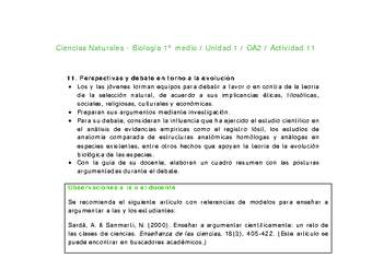 Ciencias Naturales 1 medio-Unidad 1-OA2-Actividad 11 Ciencias Naturales 1 medio-Unidad 1-OA2-Actividad 11