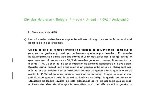 Ciencias Naturales 1 medio-Unidad 1-OA2-Actividad 3 Ciencias Naturales 1 medio-Unidad 1-OA2-Actividad 3
