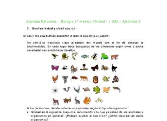 Ciencias Naturales 1 medio-Unidad 1-OA3-Actividad 2 Ciencias Naturales 1 medio-Unidad 1-OA3-Actividad 2