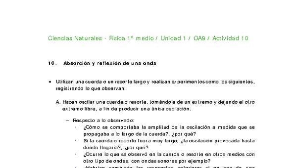 Ciencias Naturales 1 medio-Unidad 1-OA9-Actividad 10