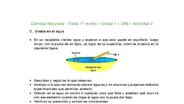 Ciencias Naturales 1 medio-Unidad 1-OA9-Actividad 2