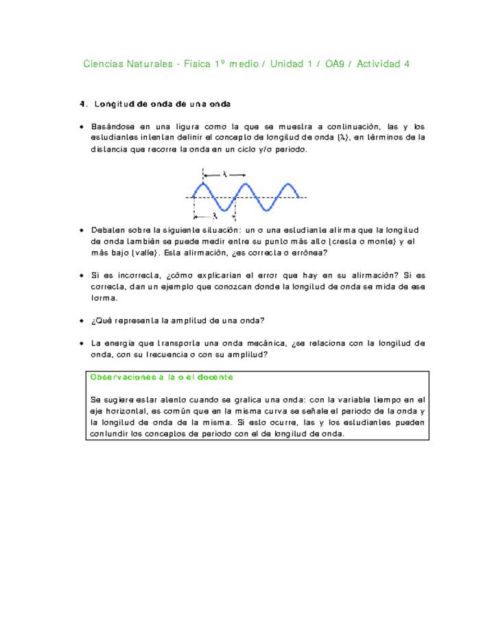 Ciencias Naturales 1 medio-Unidad 1-OA9-Actividad 4 Ciencias Naturales 1 medio-Unidad 1-OA9-Actividad 4