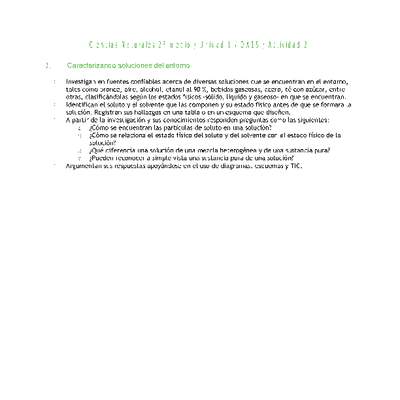 Ciencias Naturales 2 medio-Unidad 1-OA15-Actividad 2 Ciencias Naturales 2 medio-Unidad 1-OA15-Actividad 2