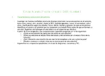 Ciencias Naturales 2 medio-Unidad 1-OA15-Actividad 2 Ciencias Naturales 2 medio-Unidad 1-OA15-Actividad 2