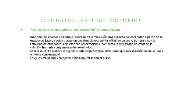 Ciencias Naturales 2 medio-Unidad 1-OA15-Actividad 4 Ciencias Naturales 2 medio-Unidad 1-OA15-Actividad 4