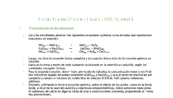 Ciencias Naturales 2 medio-Unidad 1-OA15-Actividad 6 Ciencias Naturales 2 medio-Unidad 1-OA15-Actividad 6