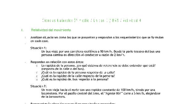 Ciencias Naturales 2 medio-Unidad 1-OA9-Actividad 4 Ciencias Naturales 2 medio-Unidad 1-OA9-Actividad 4