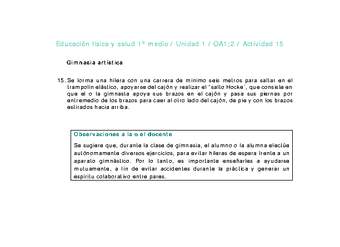 Educación Física 1 medio-Unidad 1-OA1;2-Actividad 15 Educación Física 1 medio-Unidad 1-OA1;2-Actividad 15