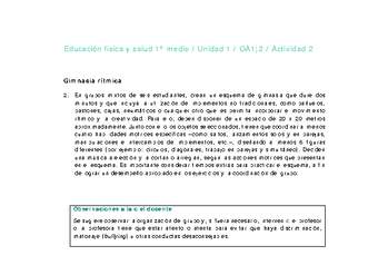 Educación Física 1 medio-Unidad 1-OA1;2-Actividad 2 Educación Física 1 medio-Unidad 1-OA1;2-Actividad 2