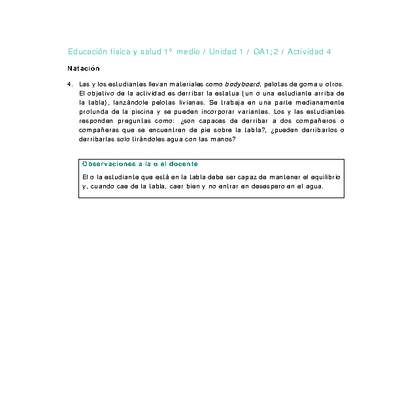 Educación Física 1 medio-Unidad 1-OA1;2-Actividad 4 Educación Física 1 medio-Unidad 1-OA1;2-Actividad 4