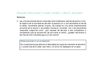 Educación Física 1 medio-Unidad 1-OA1;2-Actividad 4 Educación Física 1 medio-Unidad 1-OA1;2-Actividad 4
