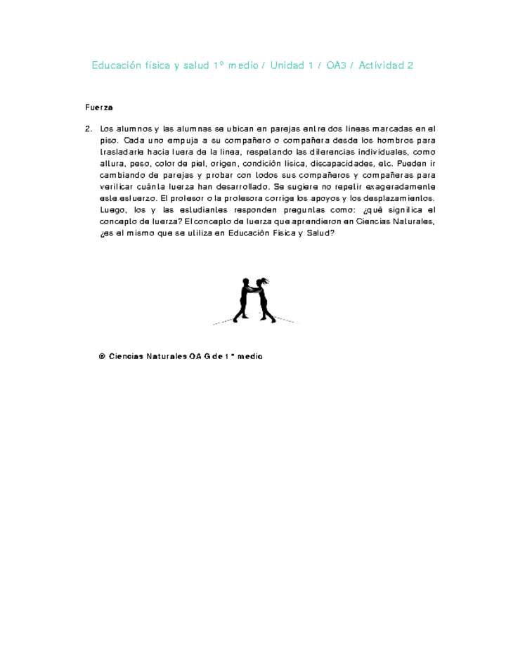 Educación Física 1 medio-Unidad 1-OA3-Actividad 2 Educación Física 1 medio-Unidad 1-OA3-Actividad 2