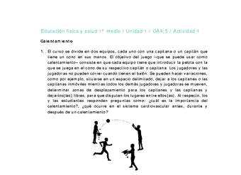 Educación Física 1 medio-Unidad 1-OA4;5-Actividad 1 Educación Física 1 medio-Unidad 1-OA4;5-Actividad 1