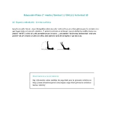 Educación Física 2 medio-Unidad 1-OA1;2-Actividad 10 Educación Física 2 medio-Unidad 1-OA1;2-Actividad 10