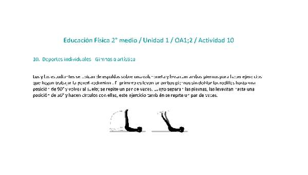 Educación Física 2 medio-Unidad 1-OA1;2-Actividad 10 Educación Física 2 medio-Unidad 1-OA1;2-Actividad 10