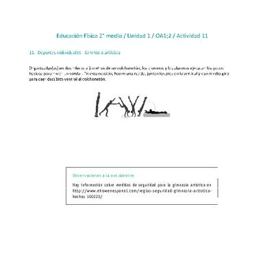 Educación Física 2 medio-Unidad 1-OA1;2-Actividad 11 Educación Física 2 medio-Unidad 1-OA1;2-Actividad 11